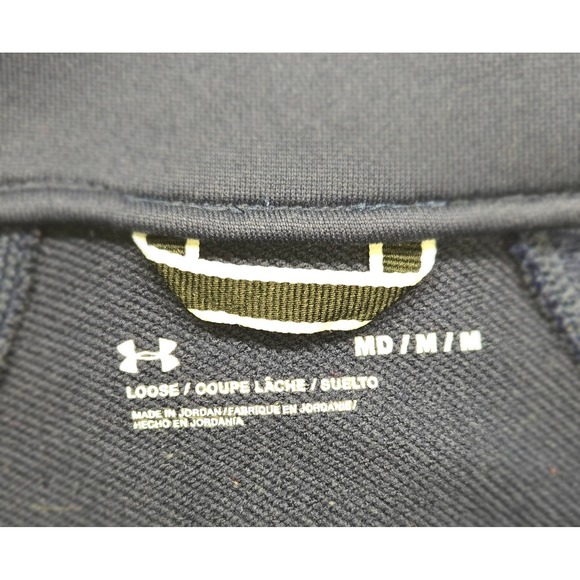 Under Armour Pullover Womens Medium Navy Blue Eagle Logo Half Zip Athletic - Picture 6 of 12